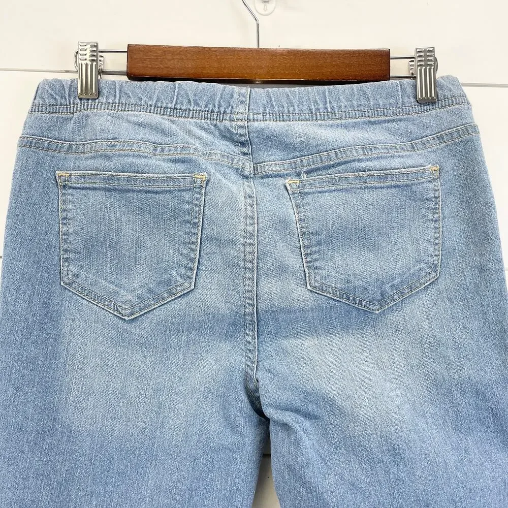 Roebuck & Co Girls Size 16 Jegging Jeans‎ Light Wash Denim Pull On Stretchy